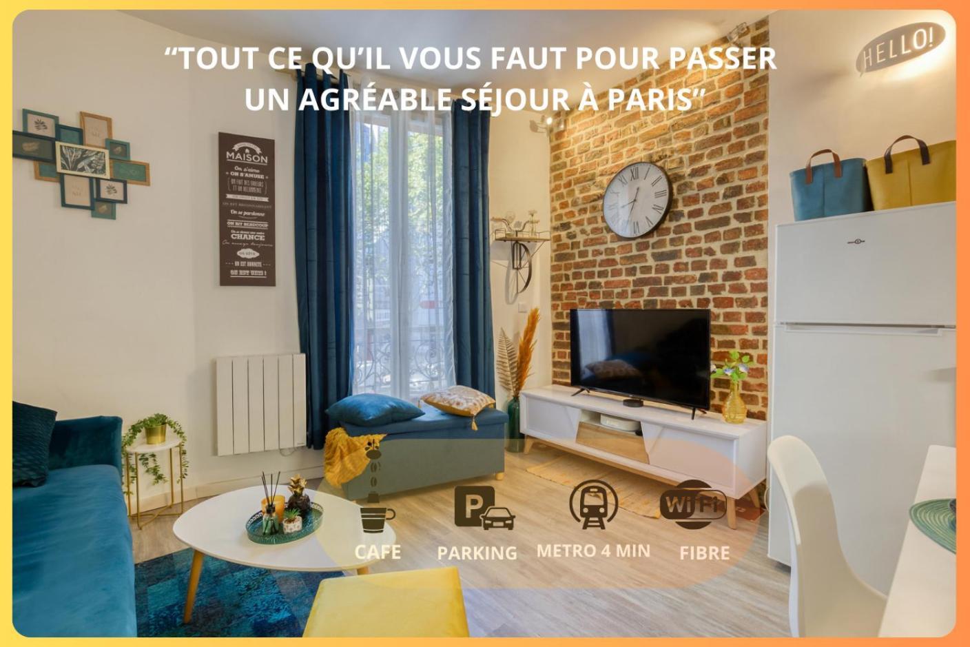 Escale A Paris Metro & Parking Apartment Saint-Ouen  ภายนอก รูปภาพ